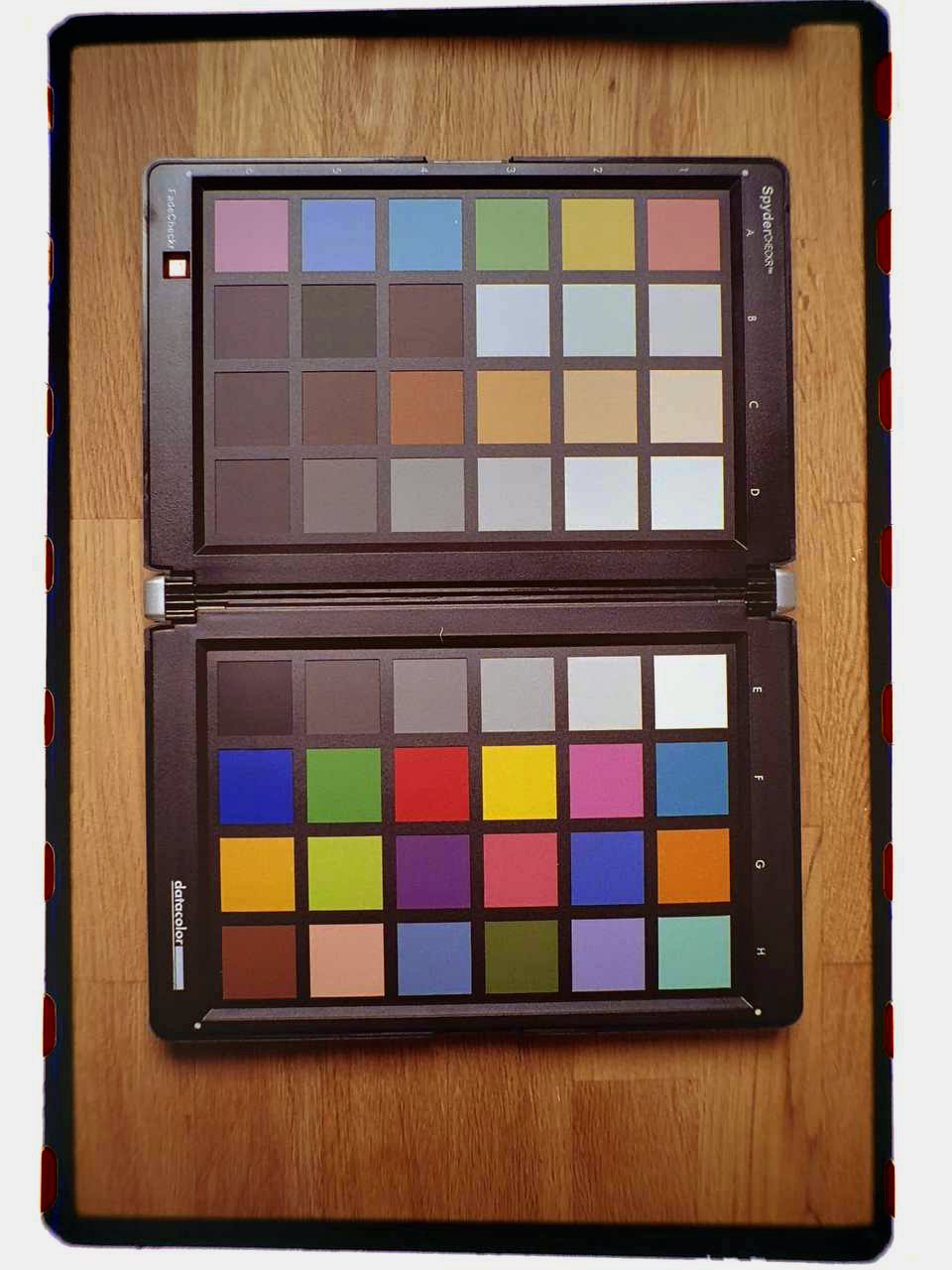 Fujifilm 200 color chart negative converted to a positive image by Positive View
